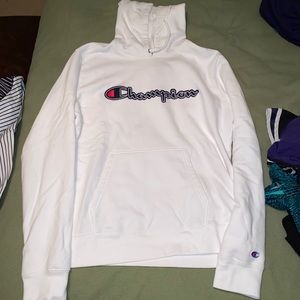 white champion sweatshirt
